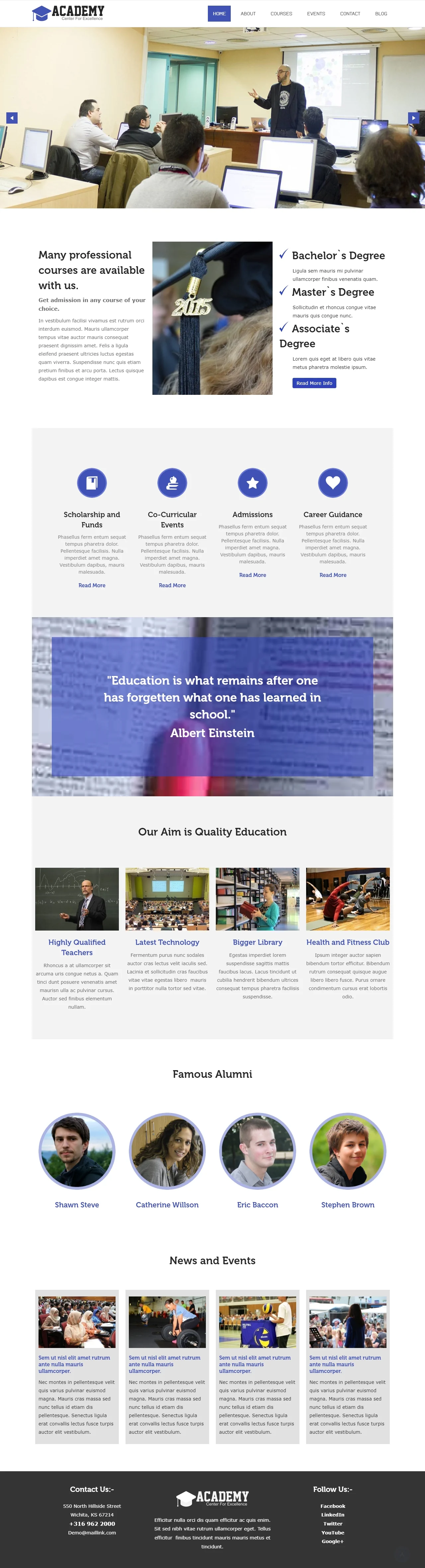 Criação de sites para cursos e escolas