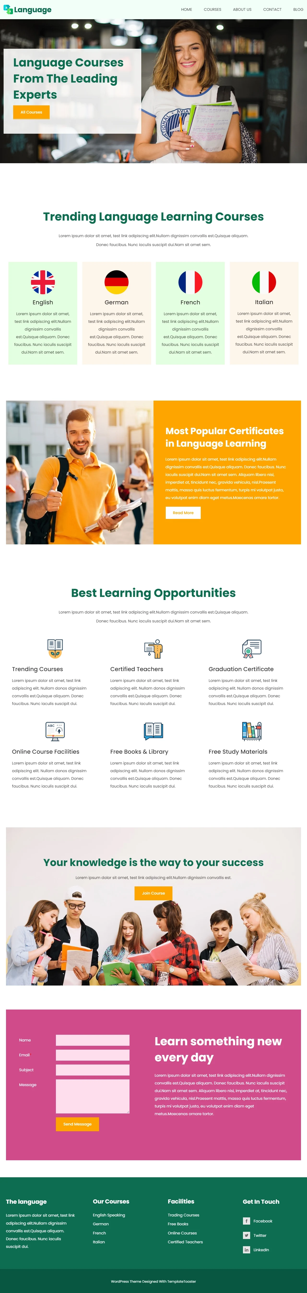 Criação de sites para cursos e escolas