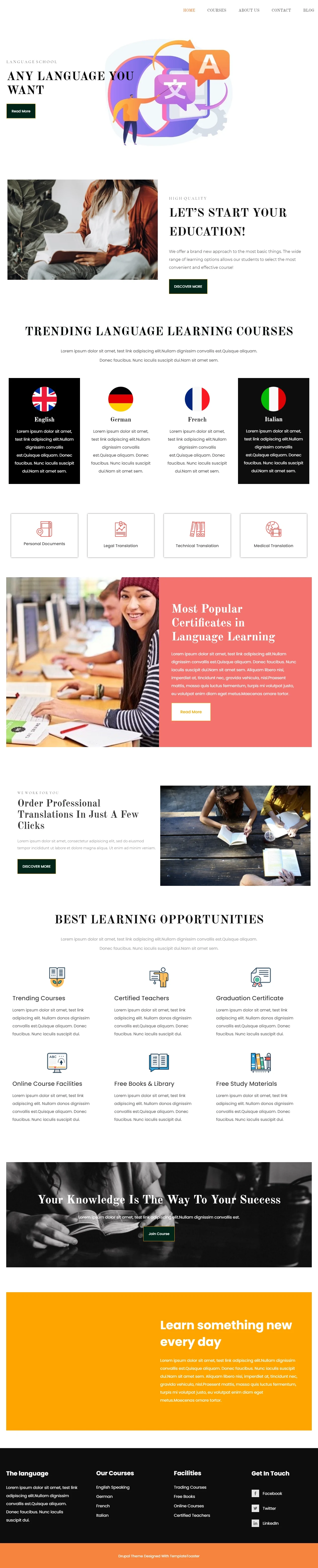 Criação de sites para cursos e escolas