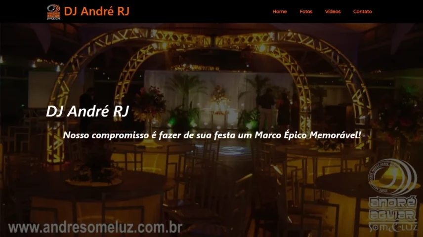 Criação de site para DJ