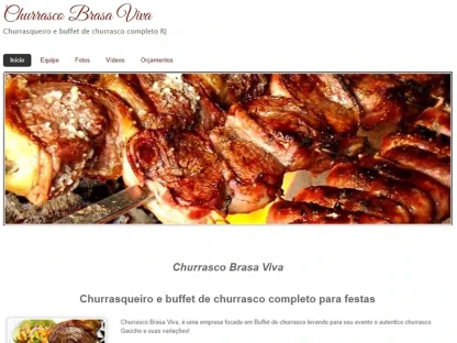 Criação de sites Portifólio Churrasco Brasa Viva