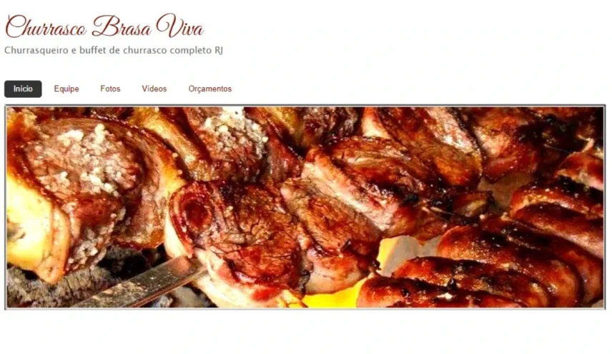 Criação de site para buffet