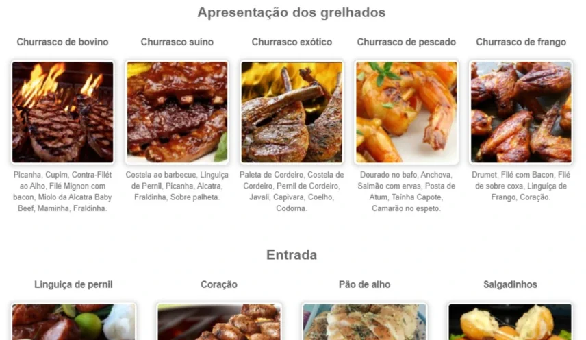 Criação de site para buffet