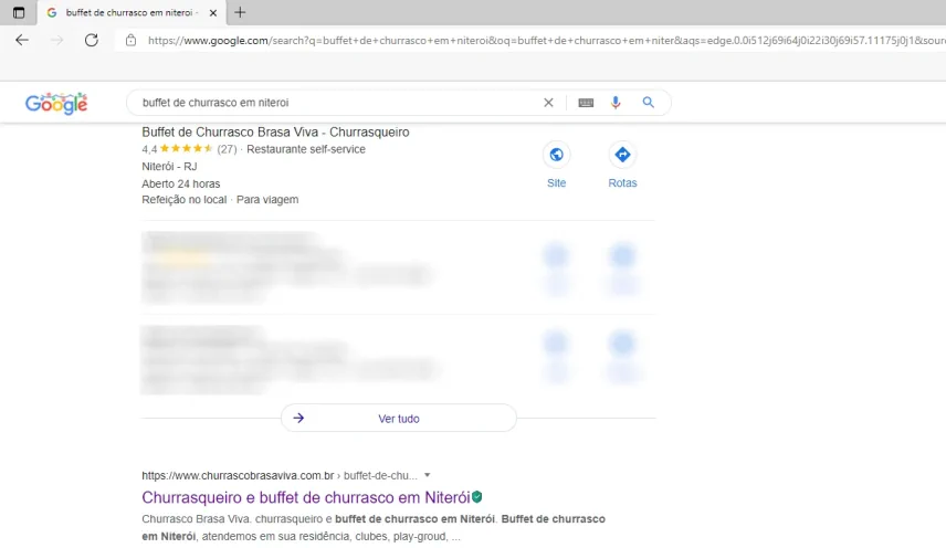 Criação de site para buffet